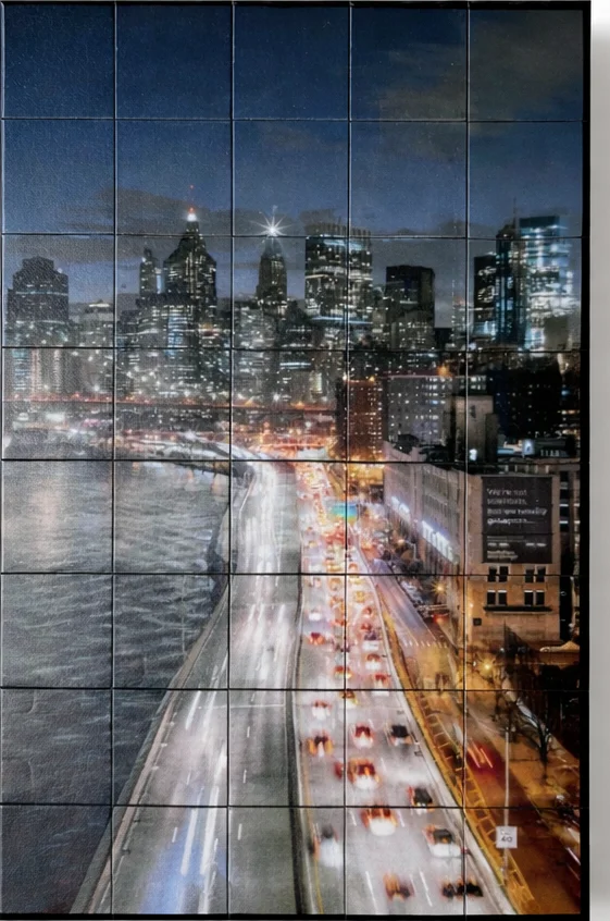 City skyline custom mosaic