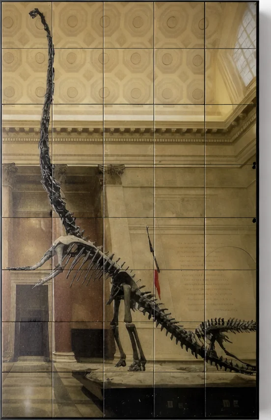 Museum dinosaur custom mosaic